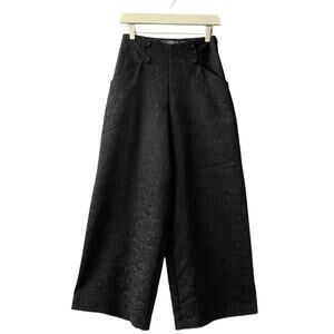 Anthropologie Eva Franco Lace Brocade Wide Leg High Waist Pants Size 2 NWT